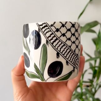 Olives & Kuffiyeh Mug